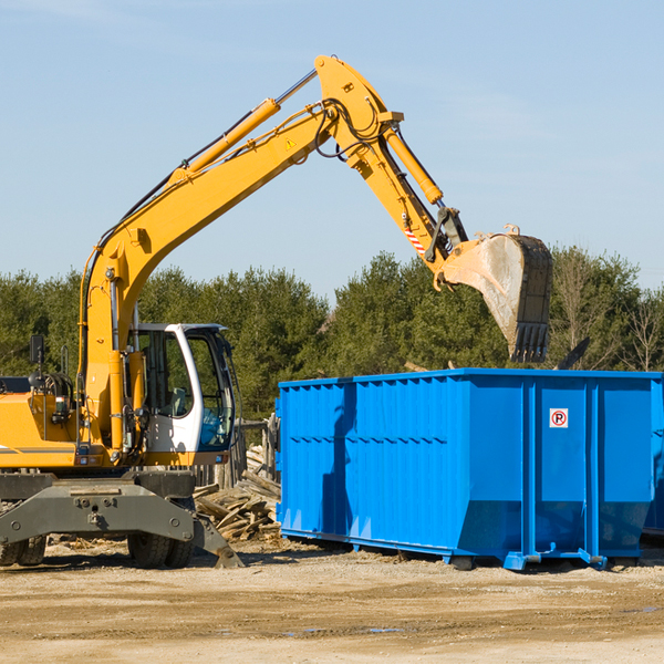 are there any restrictions on where a residential dumpster can be placed in Jumping Branch WV